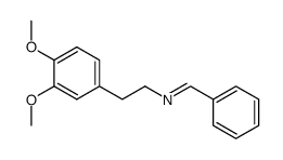 N-phenylmethylene-2-(3,4-dimethoxyphenyl)ethylamine结构式