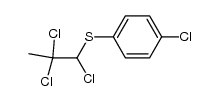 (4-chlorophenyl)(1,2,2-trichloropropyl)sulfane结构式