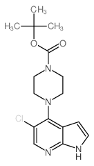 4-(5-氯-1H-吡咯并[2,3-b]吡啶-4-基)哌嗪-1-羧酸叔丁酯图片