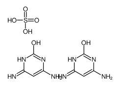 4,6-diamino-1H-pyrimidin-2-one,sulfuric acid Structure