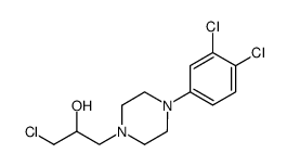 1-chloro-3-(4-(3,4-dichlorophenyl)piperazin-1-yl)propan-2-ol结构式