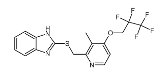 2-[[3-methyl-4-(2,2,3,3,3-pentafluoropropoxy)-pyridin-2-yl]methylthio]benzimidazole结构式