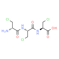 beta-chloroalanyl-beta-chloroalanyl-beta-chloroalanine Structure