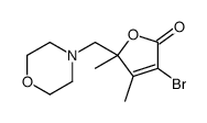 3-bromo-4,5-dimethyl-5-(morpholin-4-ylmethyl)furan-2-one Structure