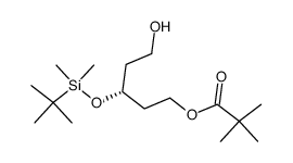 (R)-(3-tert-butyldimethylsiloxy)-5-(pivaloyloxy)-1-pentanol Structure