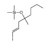 (1-iodo-4-methyloct-1-en-4-yl)oxy-trimethylsilane结构式