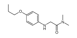 N,N-dimethyl-2-[(4-propoxyphenyl)amino]acetamide结构式