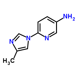 6-(4-Methyl-1H-imidazol-1-yl)-3-pyridinamine结构式