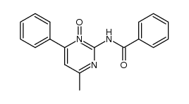 2-benzamido-4-methyl-6-phenylpyrimidine 1-oxide结构式