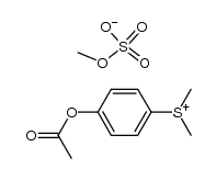 (4-acetoxyphenyl)-dimethylsulphonium methyl sulphate Structure