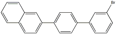 2-(3'-Bromo[1,1'-biphenyl]-4-yl)-naphthalene结构式