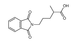 2-methyl-5-phthalimido-valeric acid Structure