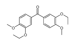 bis(3-ethoxy-4-methoxyphenyl)methanone Structure