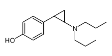 Phenol, 4-(2-(dipropylamino)cyclopropyl)-, trans-(+-)-结构式