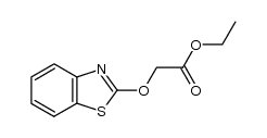 ethyl (2-benzothiazolyloxy)acetate Structure