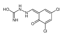 [(3,5-dichloro-6-oxocyclohexa-2,4-dien-1-ylidene)methylamino]urea结构式