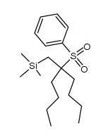 5-(phenylsulfonyl)-5[(trimethylsilyl)methyl]nonane结构式