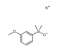 potassium (3-methoxyphenyl)dimethylsilanolate Structure