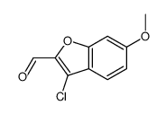 3-chloro-6-methoxy-1-benzofuran-2-carbaldehyde Structure