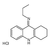 N-propyl-1,2,3,4-tetrahydroacridin-9-amine,hydrochloride结构式