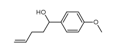 1-(4-methoxy-phenyl)-pent-4-en-1-ol结构式