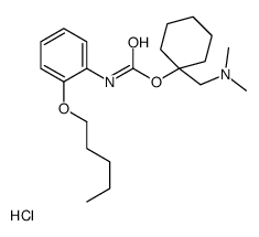 [1-[(dimethylamino)methyl]cyclohexyl] N-(2-pentoxyphenyl)carbamate,hydrochloride Structure