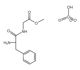 N-DL-phenylalanyl-glycine methyl ester, perchlorate Structure