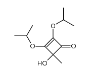 2,3-bis(1-methylethoxy)-4-hydroxy-4-methylcyclobut-2-en-1-one结构式