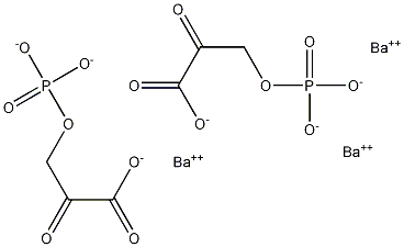 Hydroxypyruvic Acid Phosphate Barium Salt structure