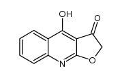 2,3-Dihydro-4-hydroxy-3-oxofuro[2,3-b]quinoline结构式