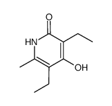 3,5-diethyl-4-hydroxy-6-methylpyridin-2(1H)-one结构式