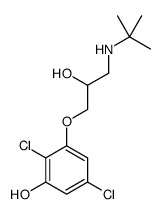 3-[3-(tert-butylamino)-2-hydroxypropoxy]-2,5-dichlorophenol结构式