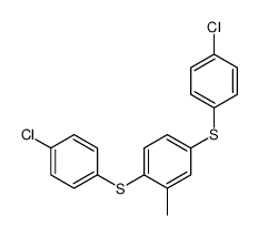 1,4-bis[(4-chlorophenyl)sulfanyl]-2-methylbenzene结构式