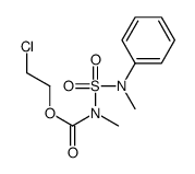 2-chloroethyl N-methyl-N-[methyl(phenyl)sulfamoyl]carbamate结构式
