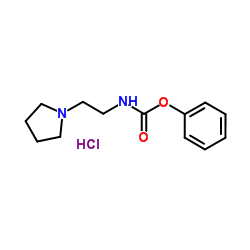 PHENYL N-[2-(1-PYRROLIDINYL)ETHYL]CARBAMATE HYDROCHLORIDE structure