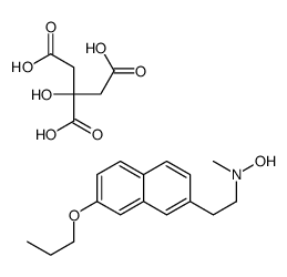2-hydroxypropane-1,2,3-tricarboxylic acid,N-methyl-N-[2-(7-propoxynaphthalen-2-yl)ethyl]hydroxylamine Structure