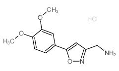 {[5-(3,4-dimethoxyphenyl)isoxazol-3-yl]methyl}amine hydrochloride图片