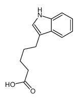 5-(1H-indol-3-yl)pentanoic acid结构式