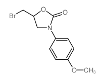 5-(Bromomethyl)-3-(4-methoxyphenyl)-1,3-oxazolidin-2-one结构式