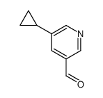 5-cyclopropylnicotinaldehyde Structure