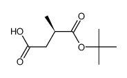 (R)-2-methyl-succinic acid 1-tert-butyl ester结构式