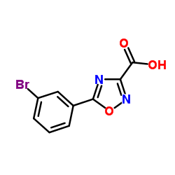 5-(3-Bromophenyl)-1,2,4-oxadiazole-3-carboxylic acid Structure