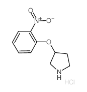 3-(2-Nitrophenoxy)pyrrolidine hydrochloride Structure