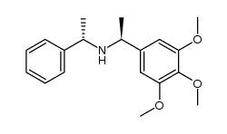 (1S,1'S)-N-(1'-phenylethyl)-1-(3'',4''.5''-trimethoxyphenyl)ethylamine结构式