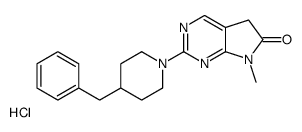 2-(4-benzylpiperidin-1-yl)-7-methyl-5H-pyrrolo[2,3-d]pyrimidin-6-one,hydrochloride Structure