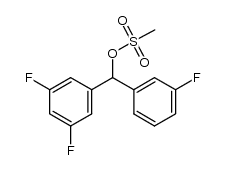 3,3',5-trifluorobenzhydryl mesylate结构式