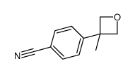 4-(3-methyloxetan-3-yl)benzonitrile Structure