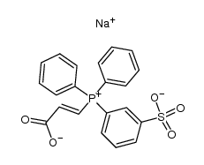 (2-carboxyethenyl)diphenyl(3-sulfophenyl)phosphonium inner salt, sodium salt Structure