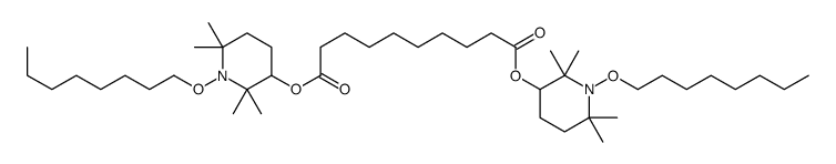 Bis-(1-octyloxy-2,2,6,6-tetramethylpiperidinyl)-sebacate结构式