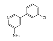 5-(3-chlorophenyl)pyridin-3-amine结构式